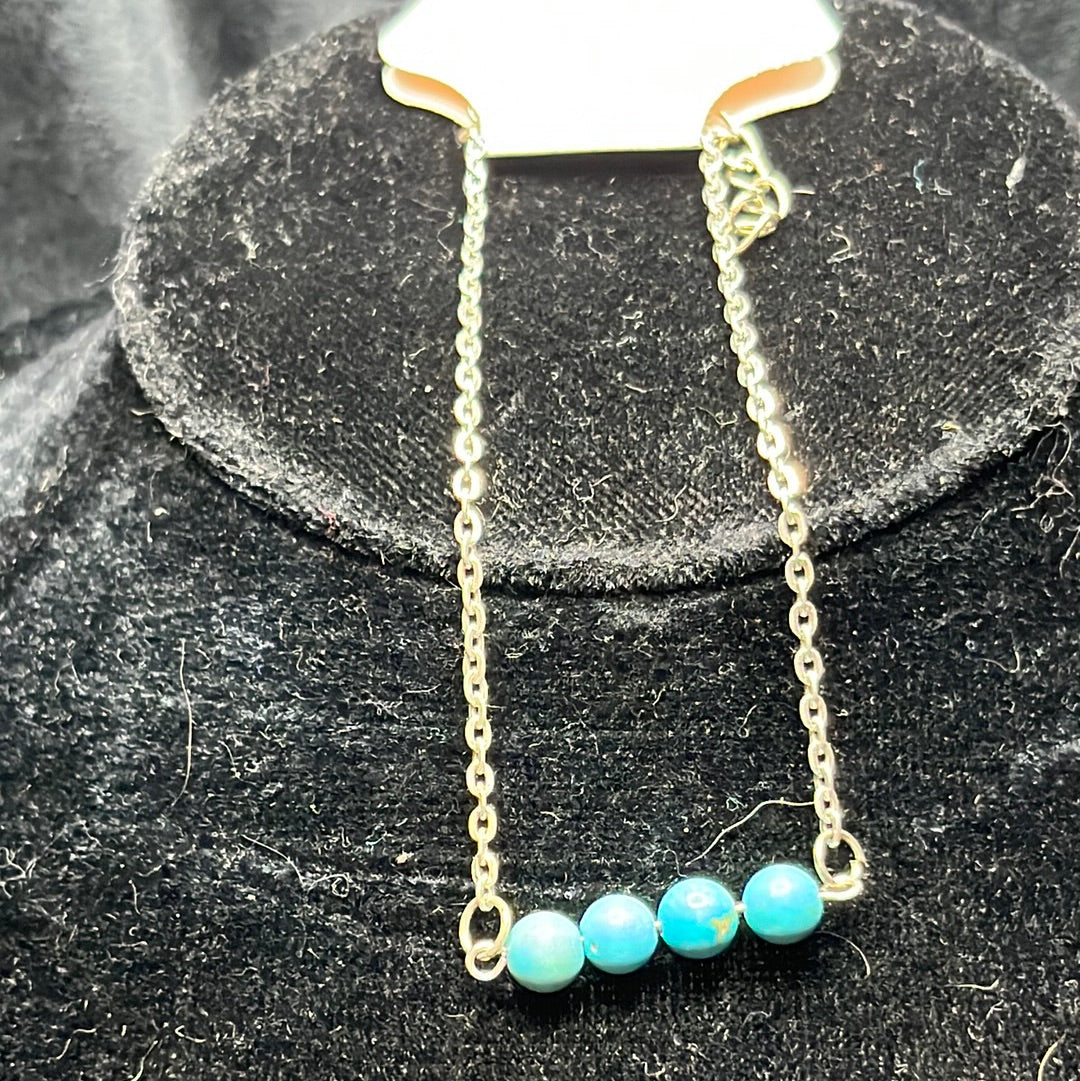 Bar Bracelets on a Silver Chain