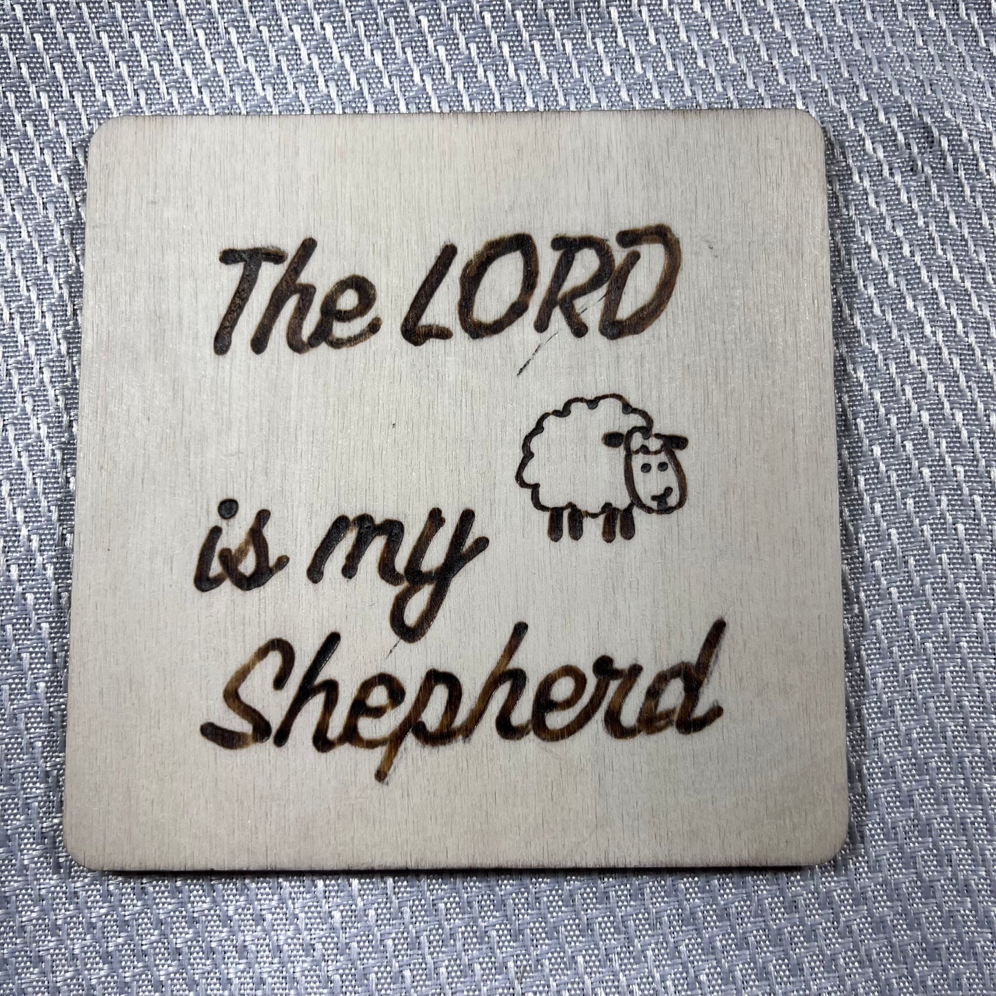 Wood burned coasters