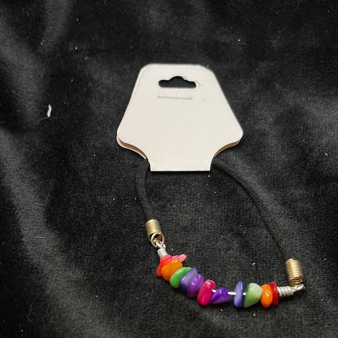 Elastic Chipped stone Bar Bracelets