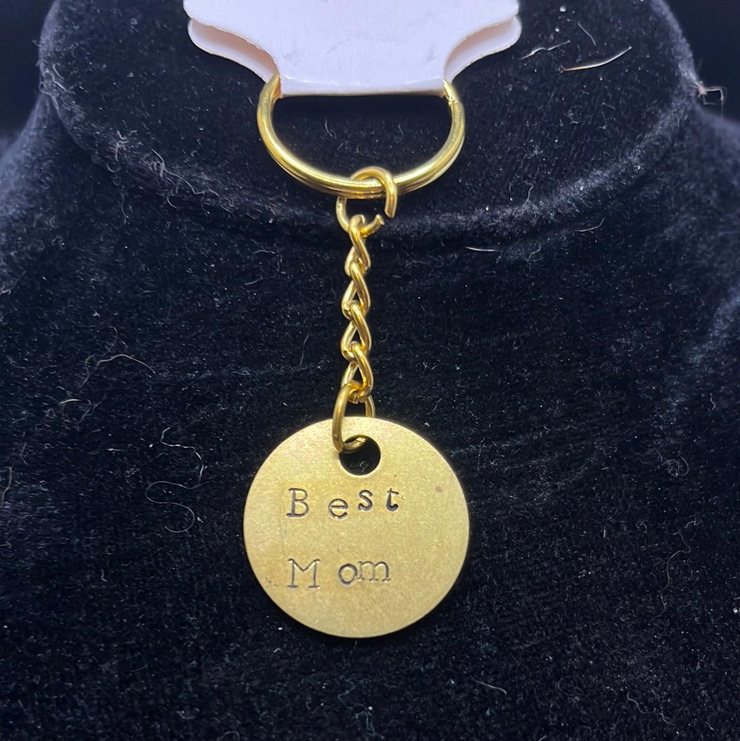 Metal stamped keychain