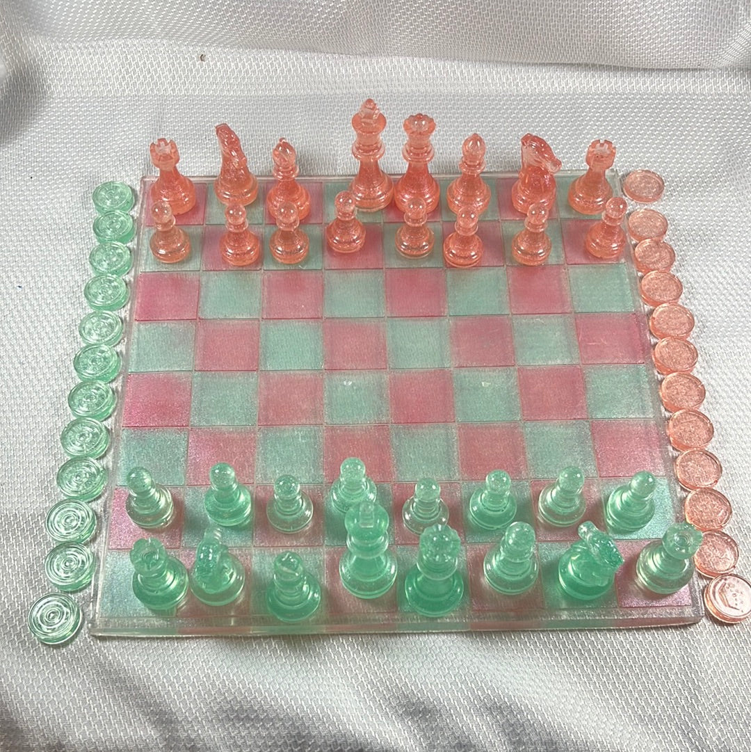 Resin chess set
