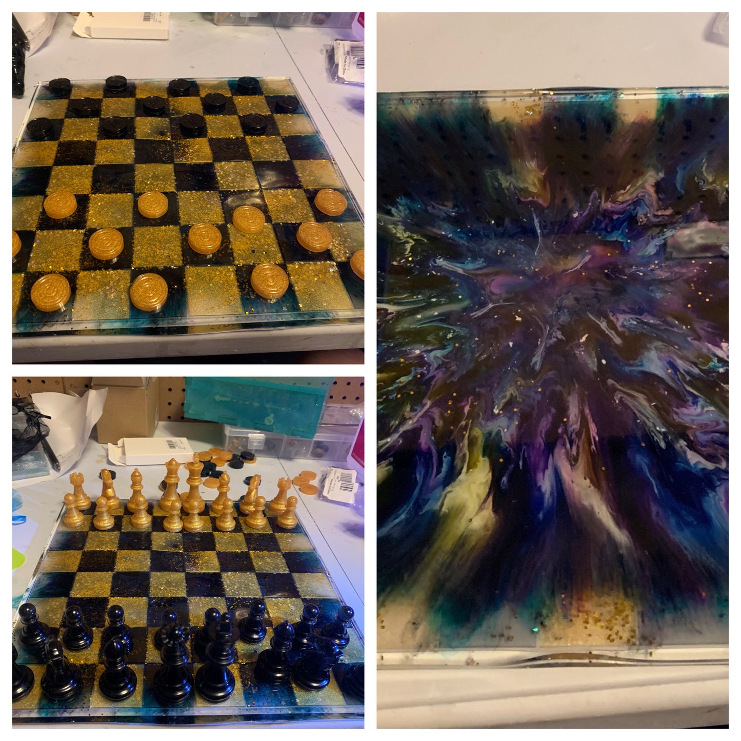 Resin chess set