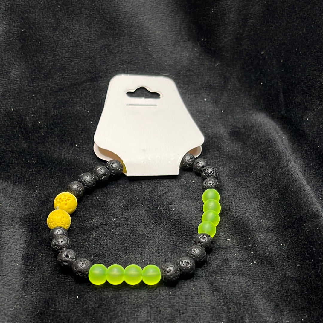 Stretch Bracelets with Lava beads