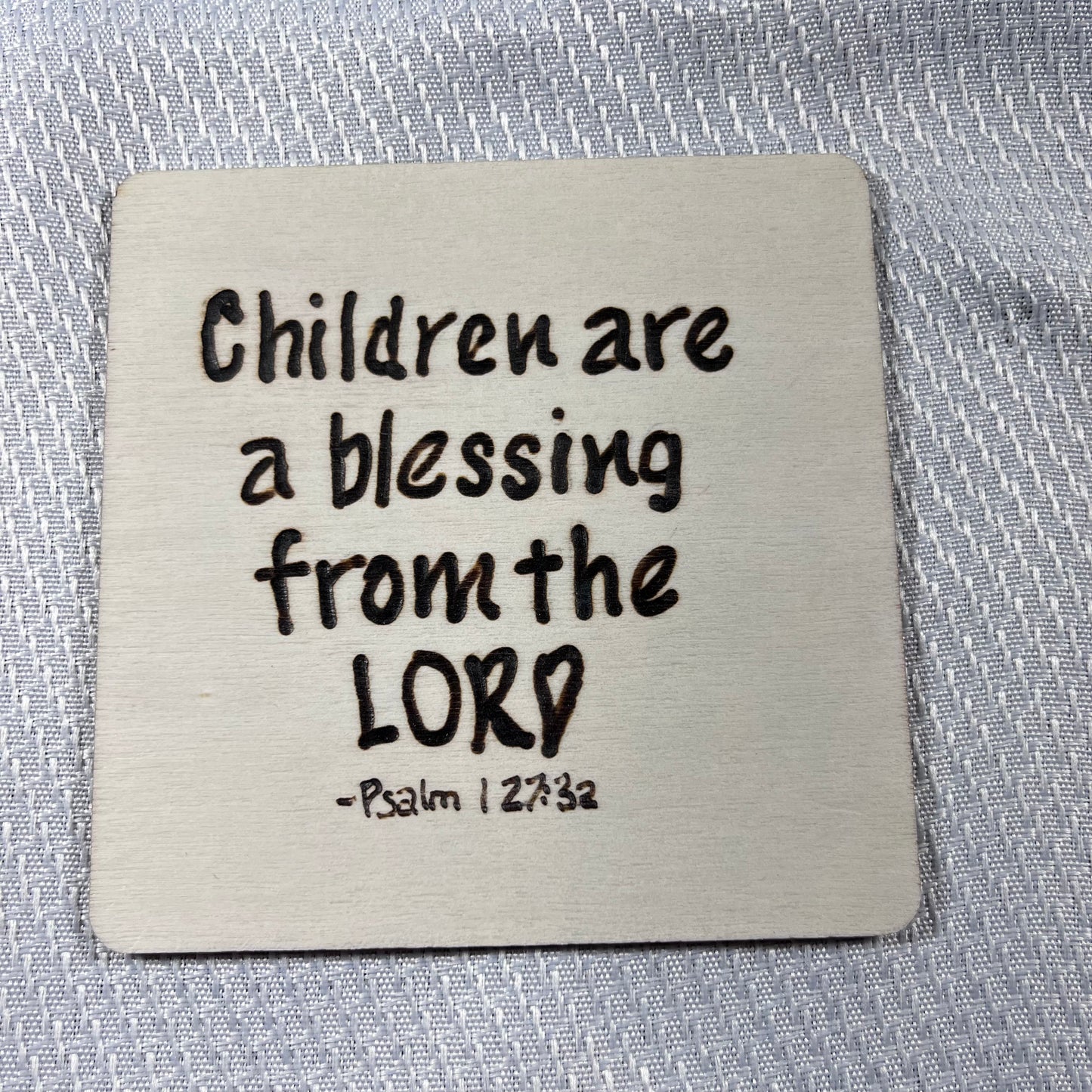 Wood burned coasters