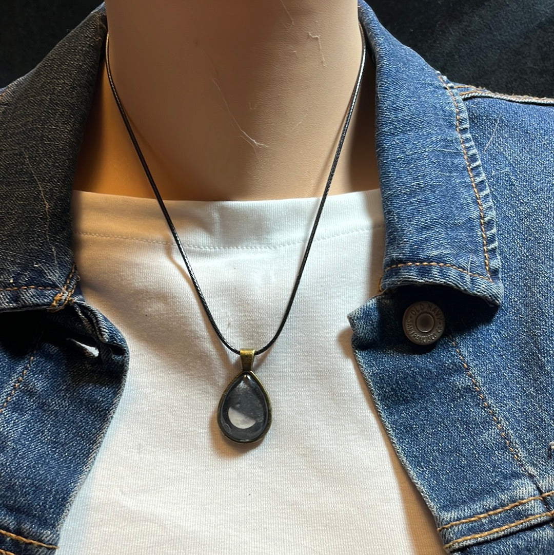 Galaxy Necklaces with leather cord