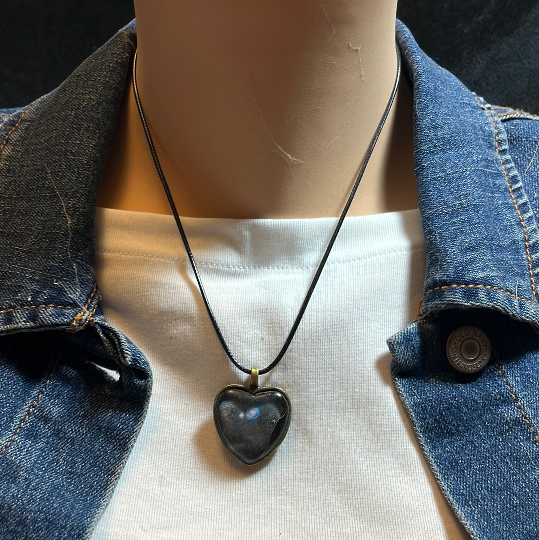 Galaxy Necklaces with leather cord