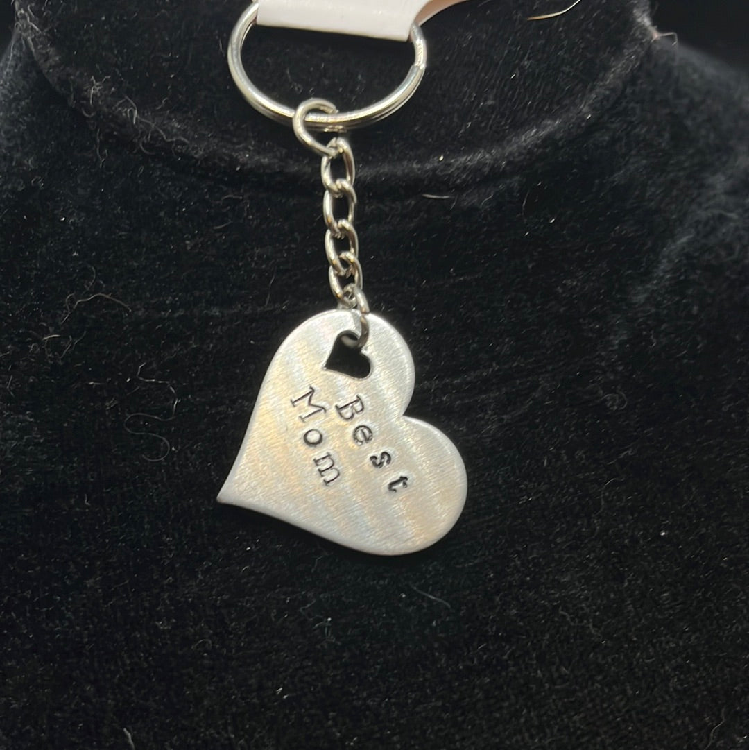 Metal stamped keychain