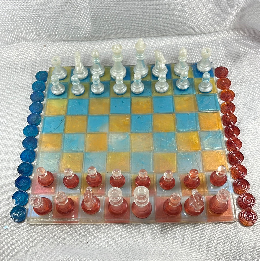 Resin chess set