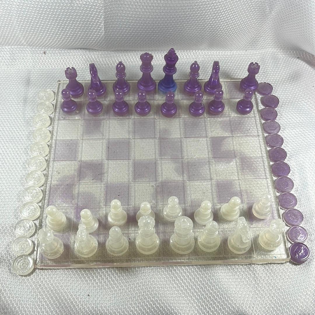 Resin chess set