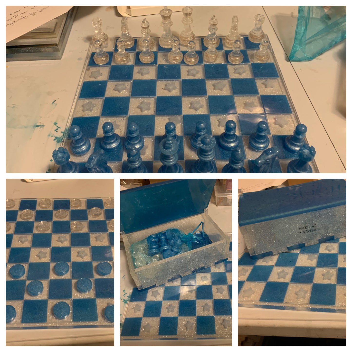 Resin chess set