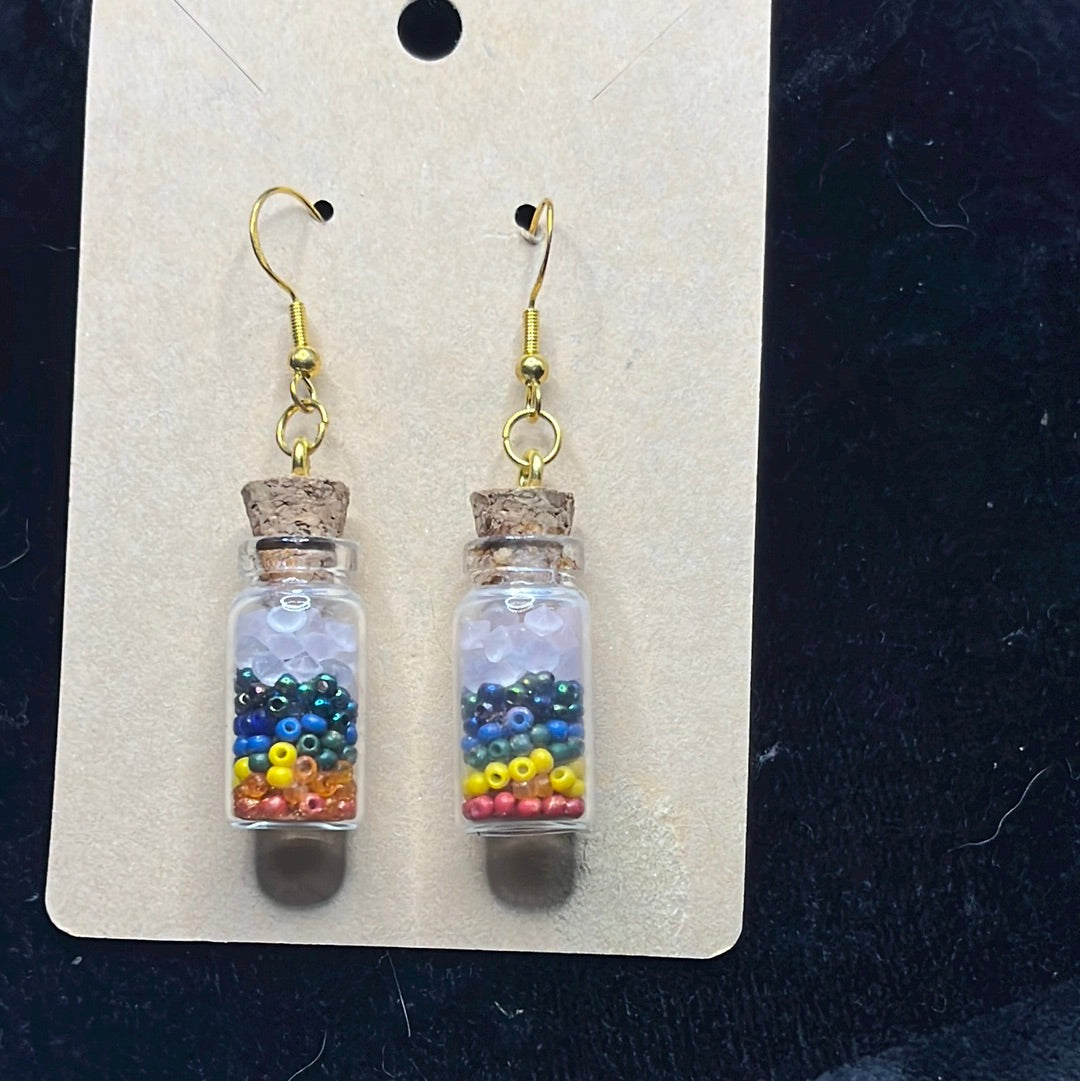 Fairy Jar dangle earring