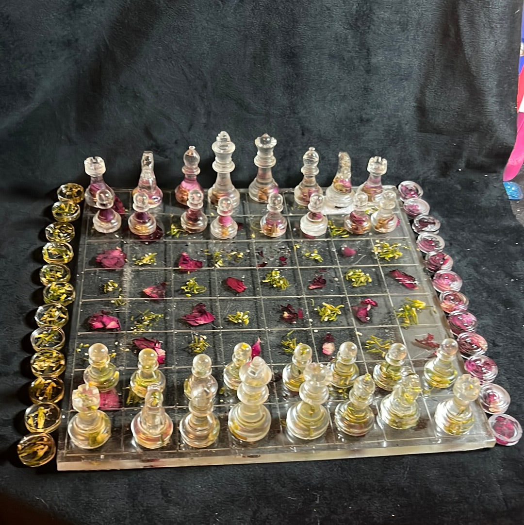 Resin chess set