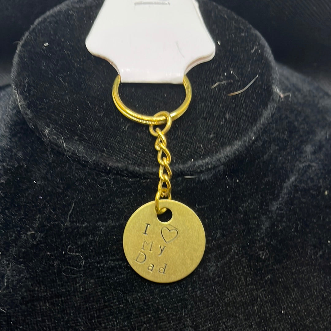 Metal stamped keychain