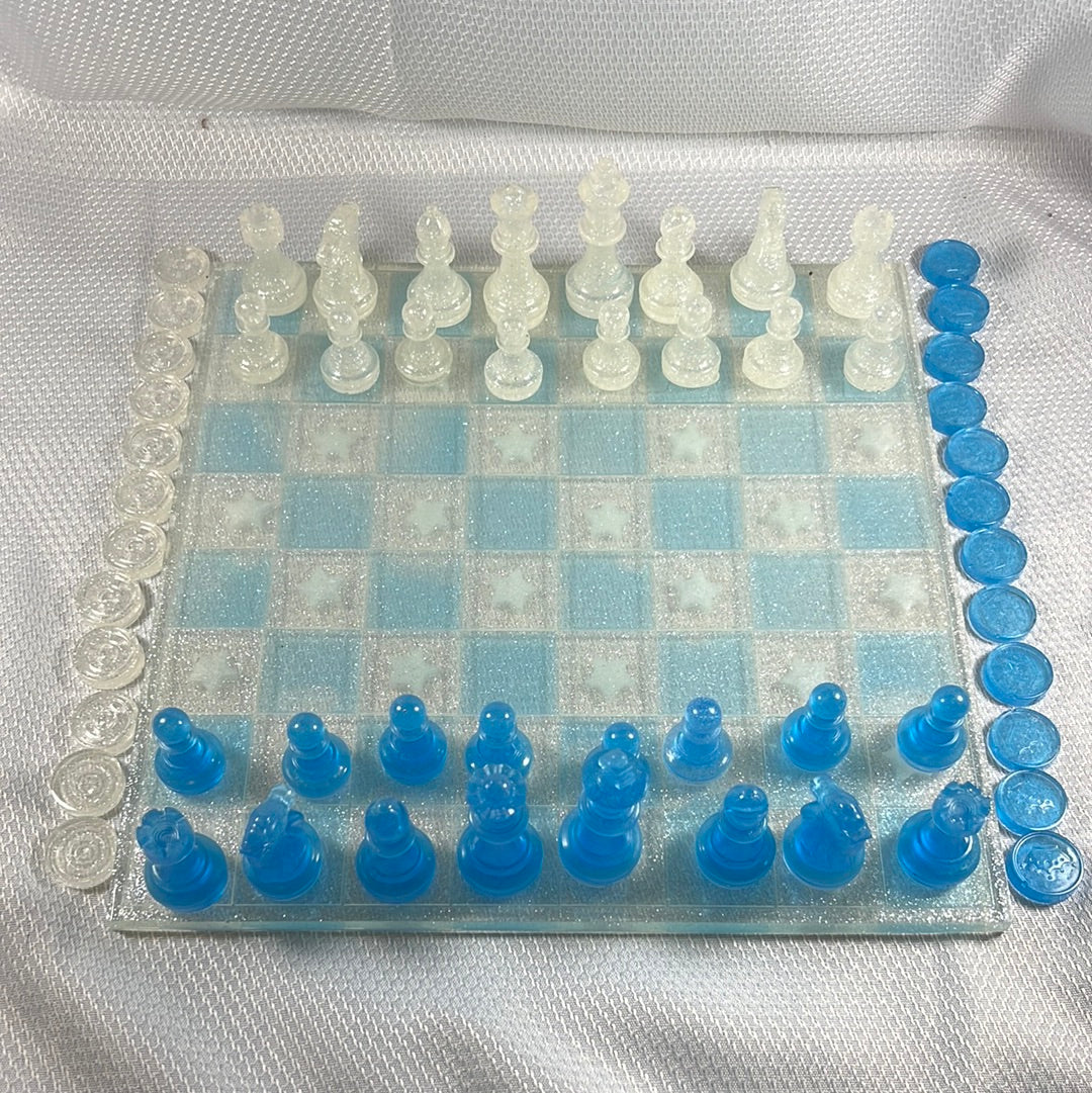 Resin chess set