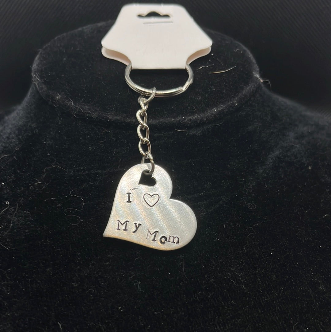 Metal stamped keychain
