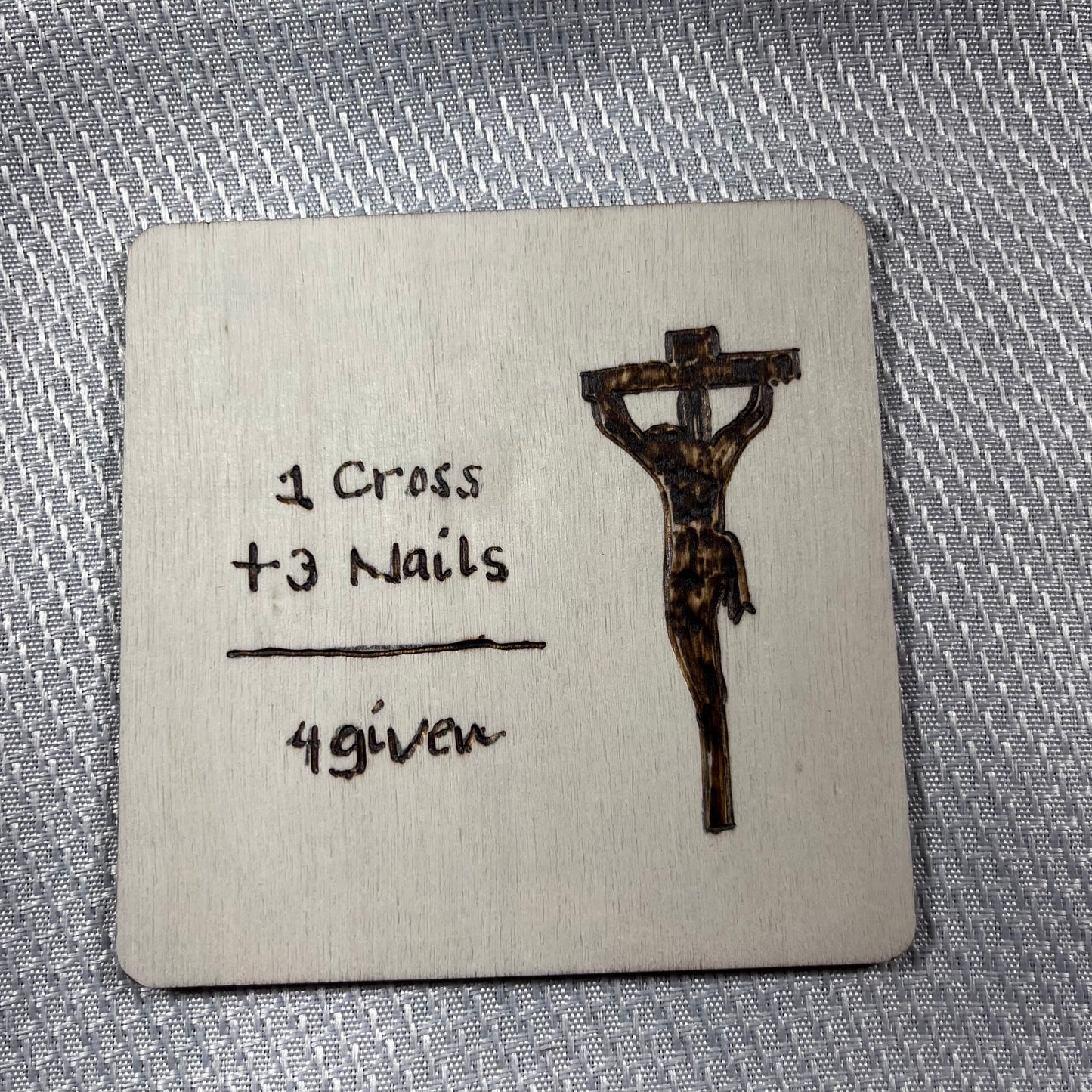 Wood burned coasters