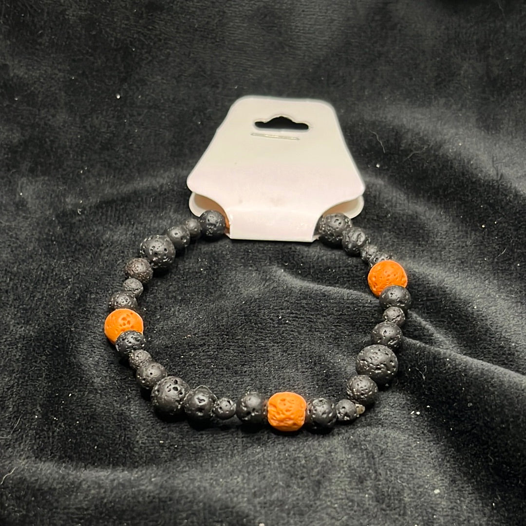 Stretch Bracelets with Lava beads