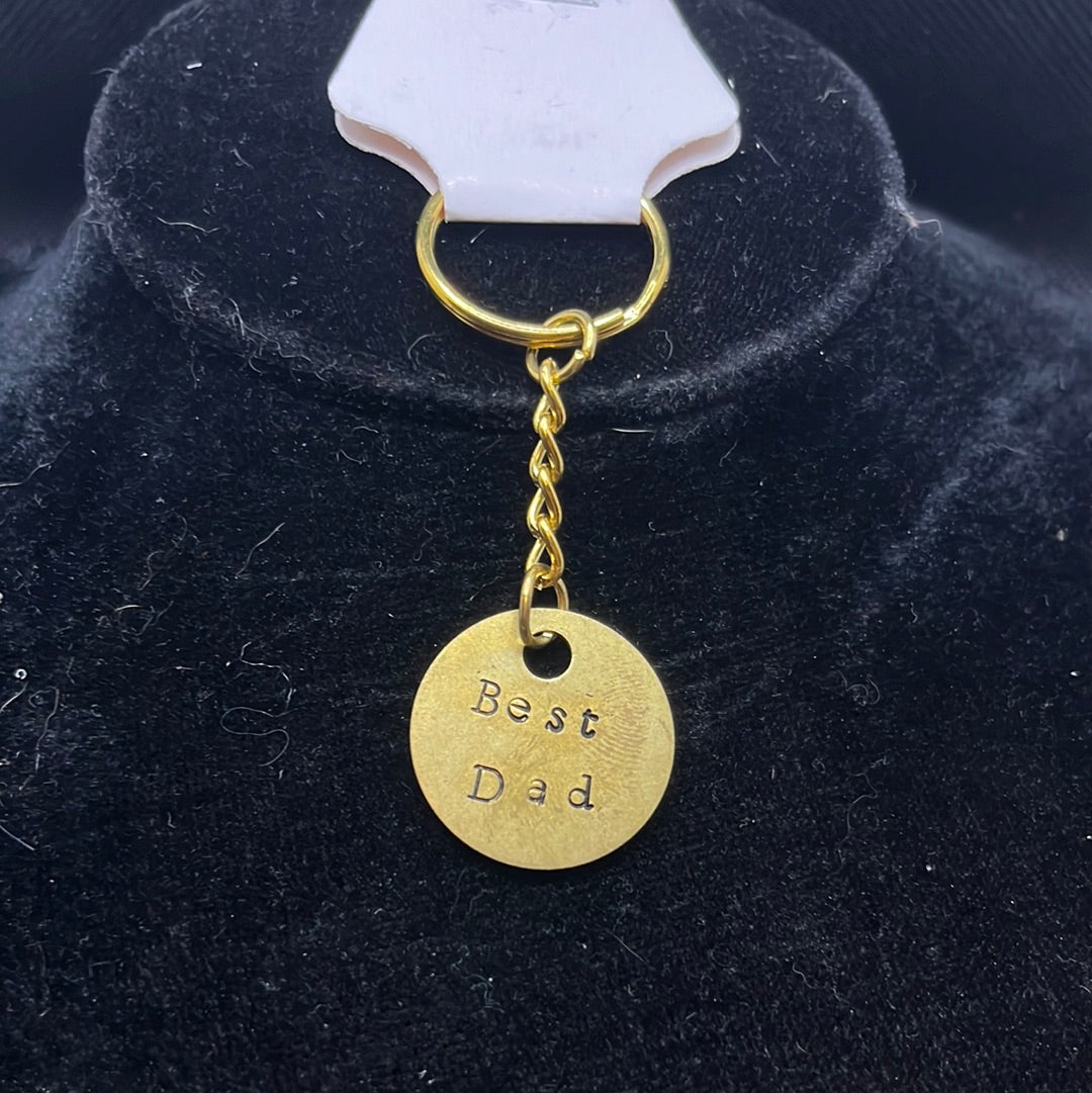 Metal stamped keychain