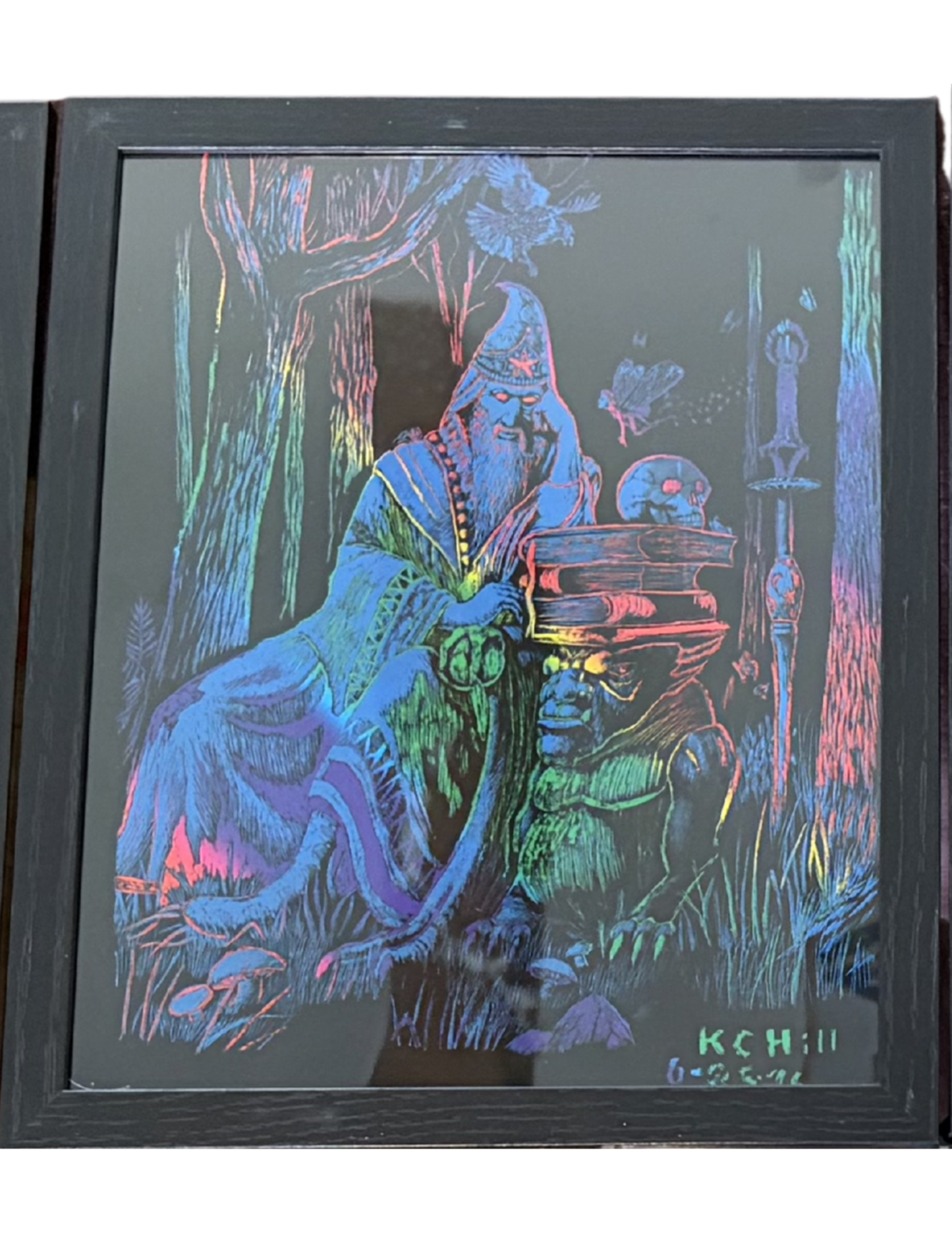 Framed ScratchArt by KC