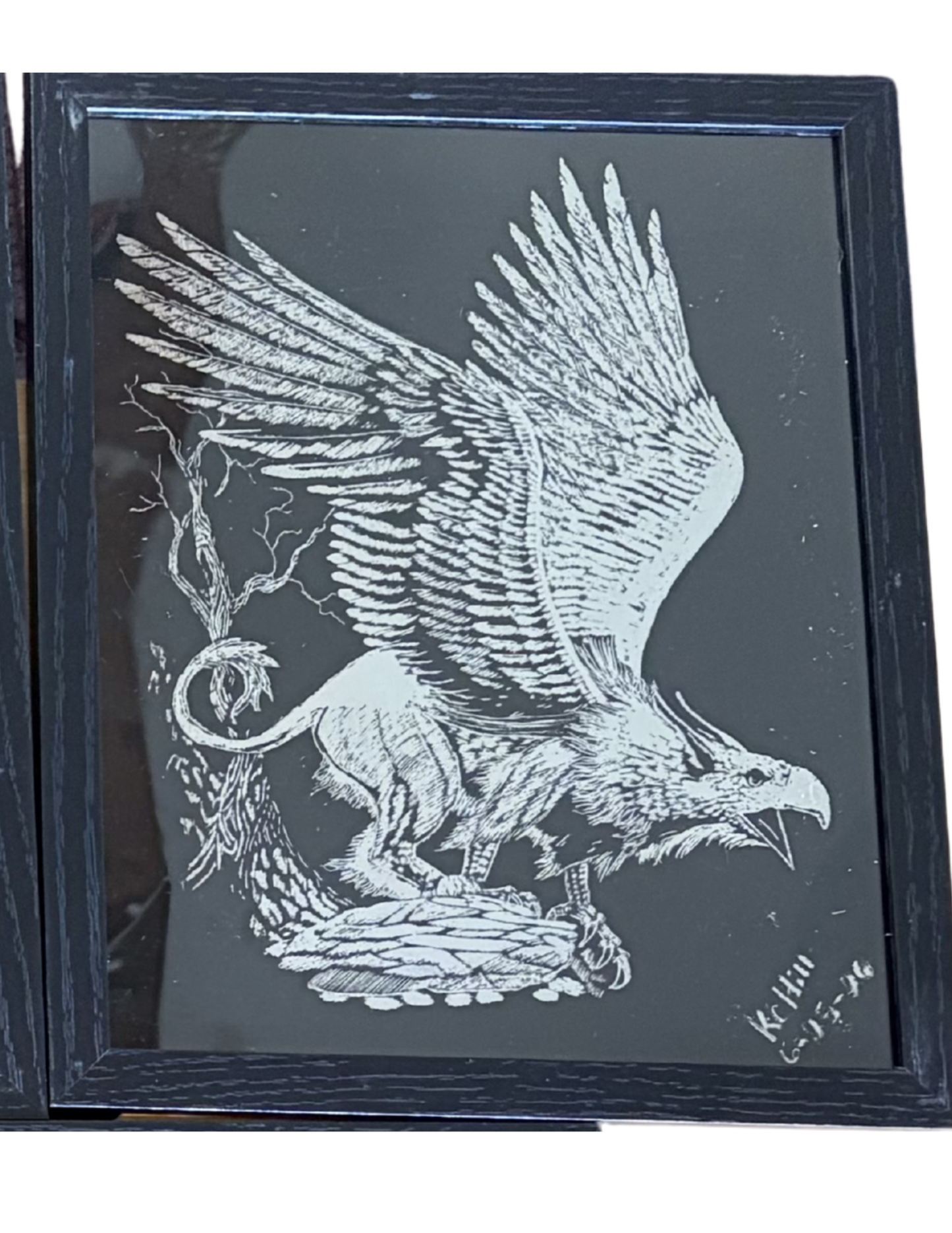 Framed ScratchArt by KC