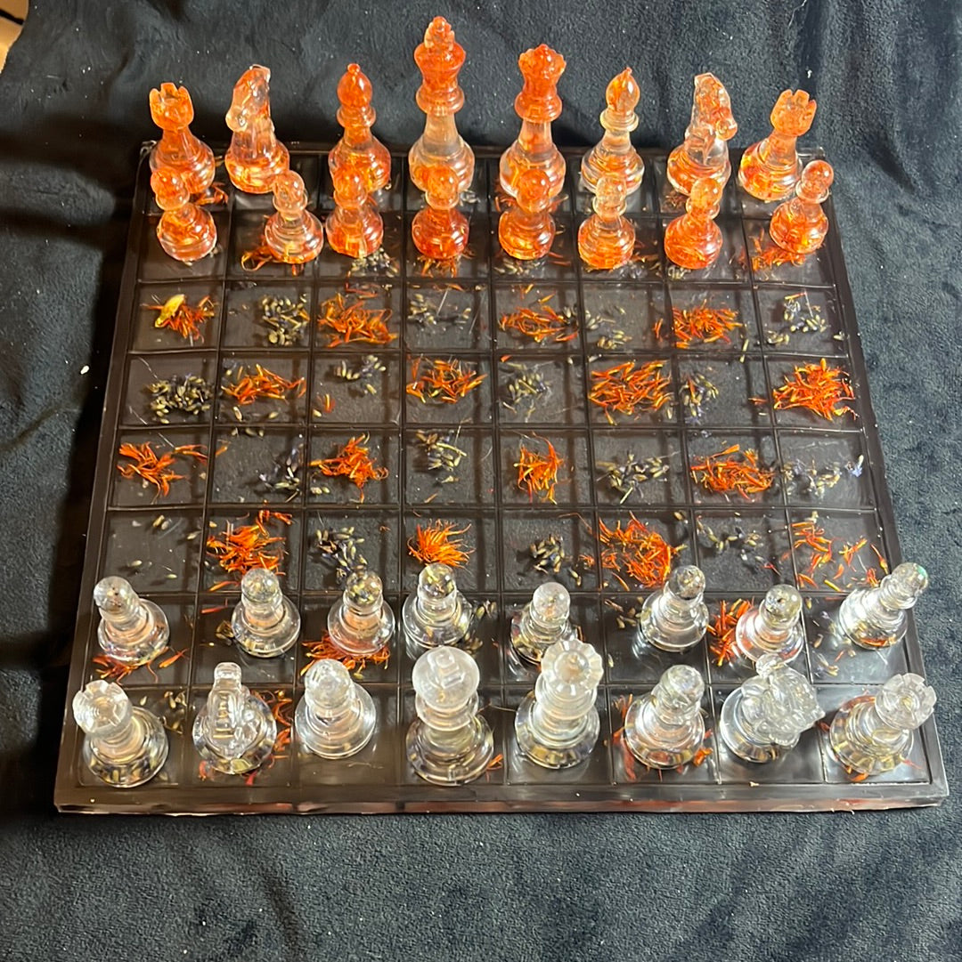 Resin chess set