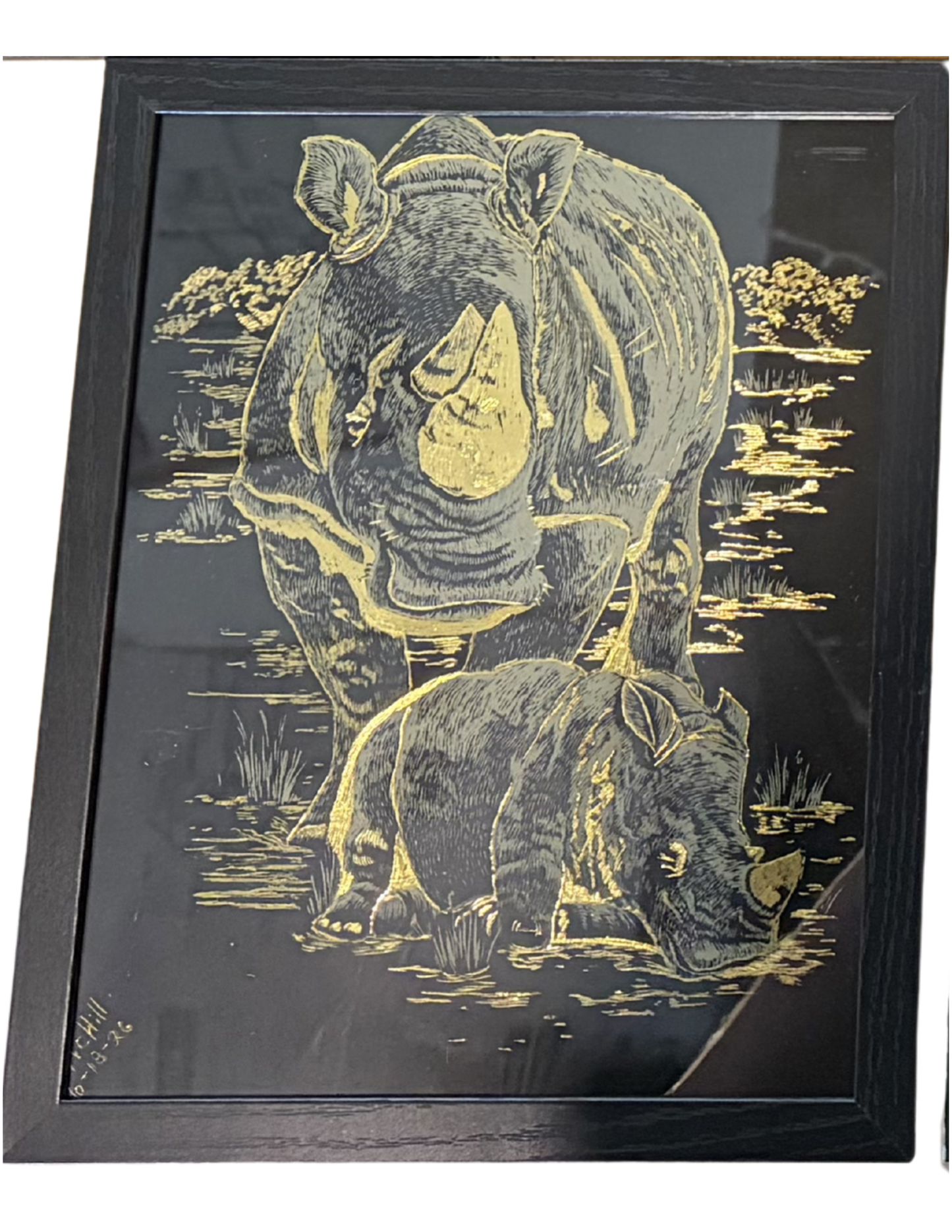 Framed ScratchArt by KC