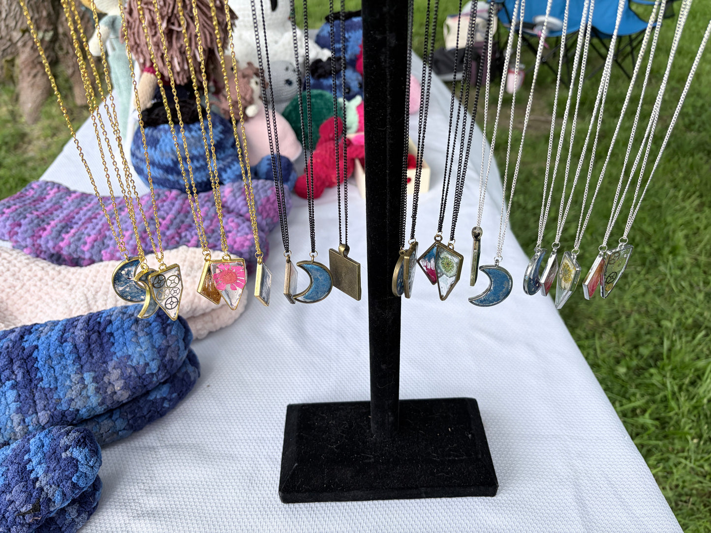 18" Resin Bezel Necklace