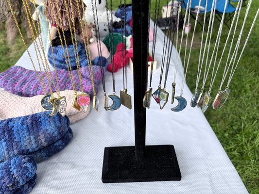 18" Resin Bezel Necklace
