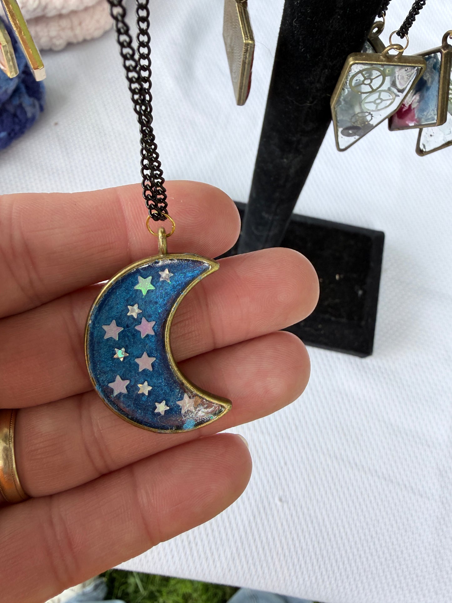 18" Resin Bezel Necklace