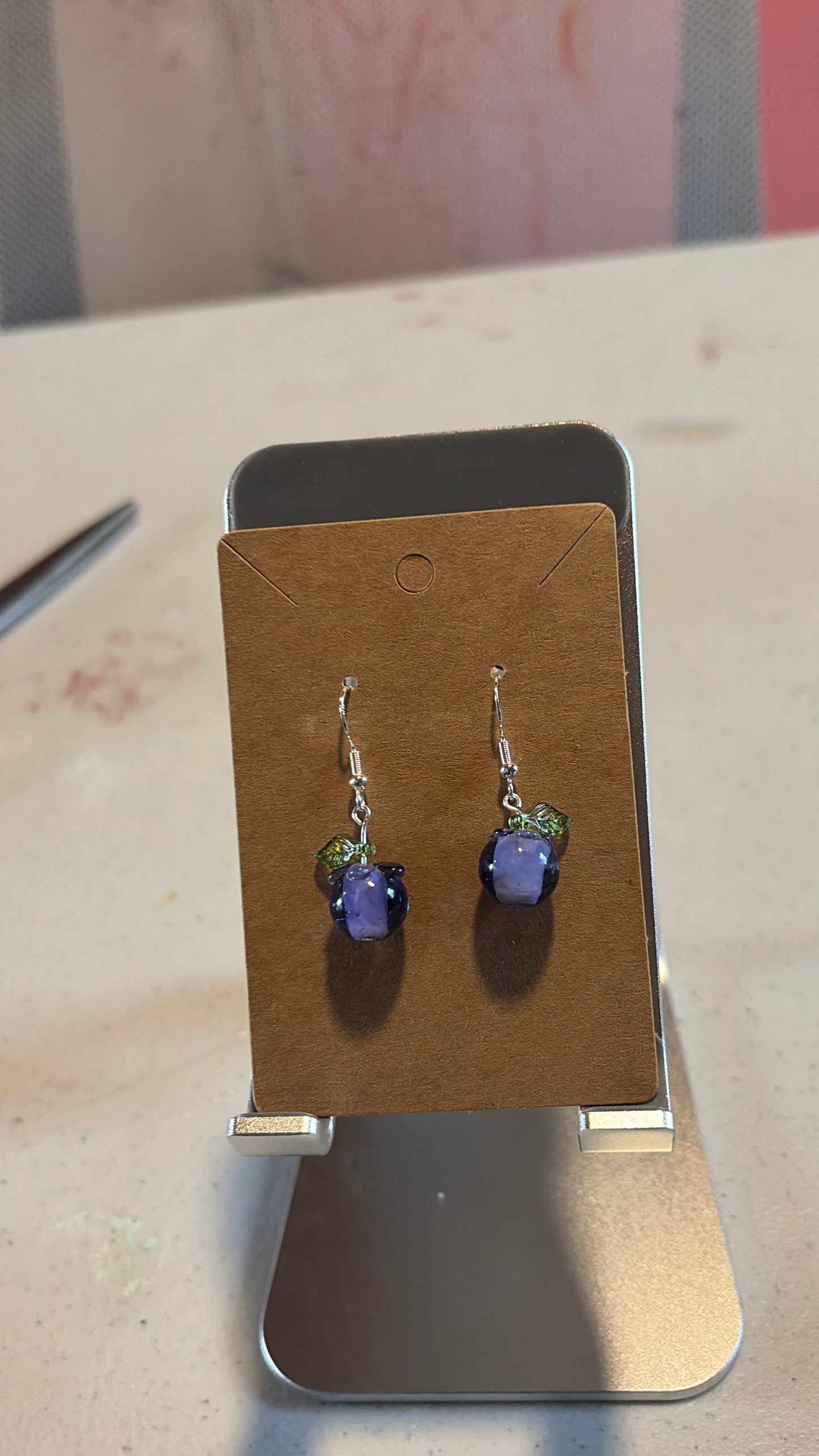 Blueberry earrings