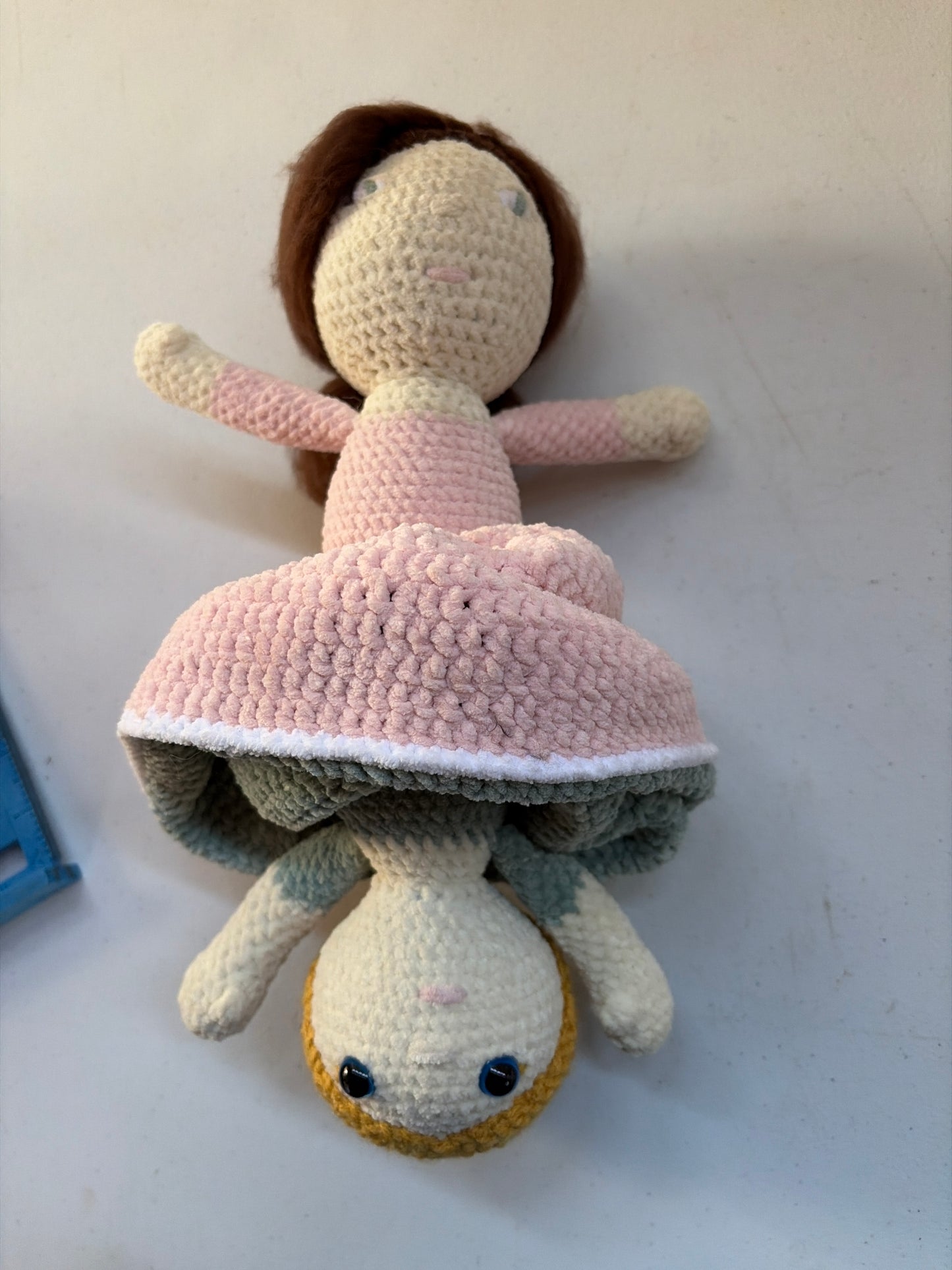 Crocheted Large reversible doll