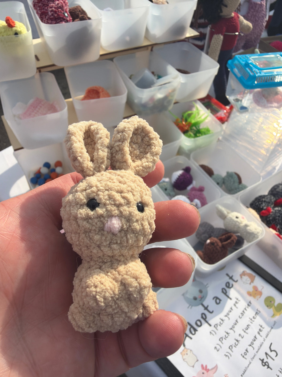 Mini crocheted animal