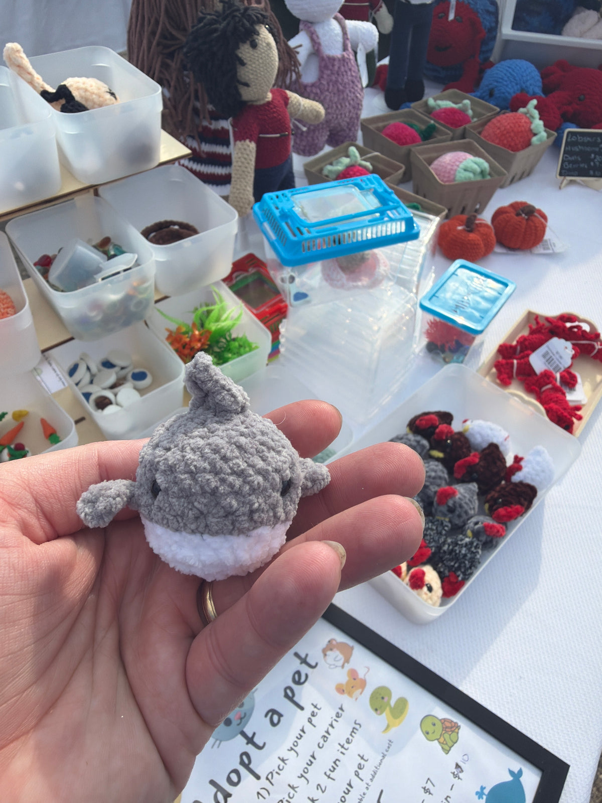 Mini crocheted animal