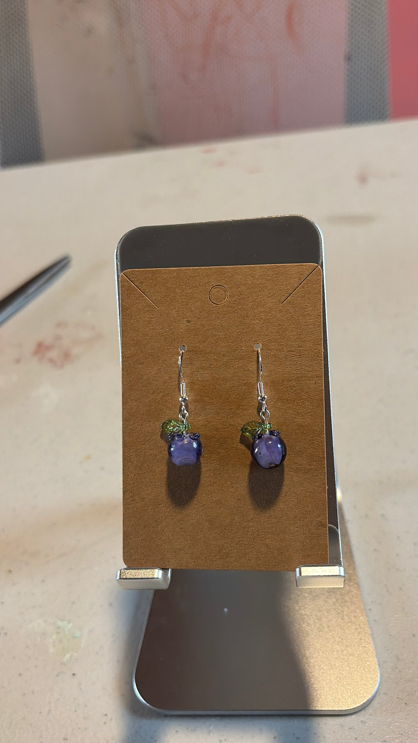 Blueberry earrings