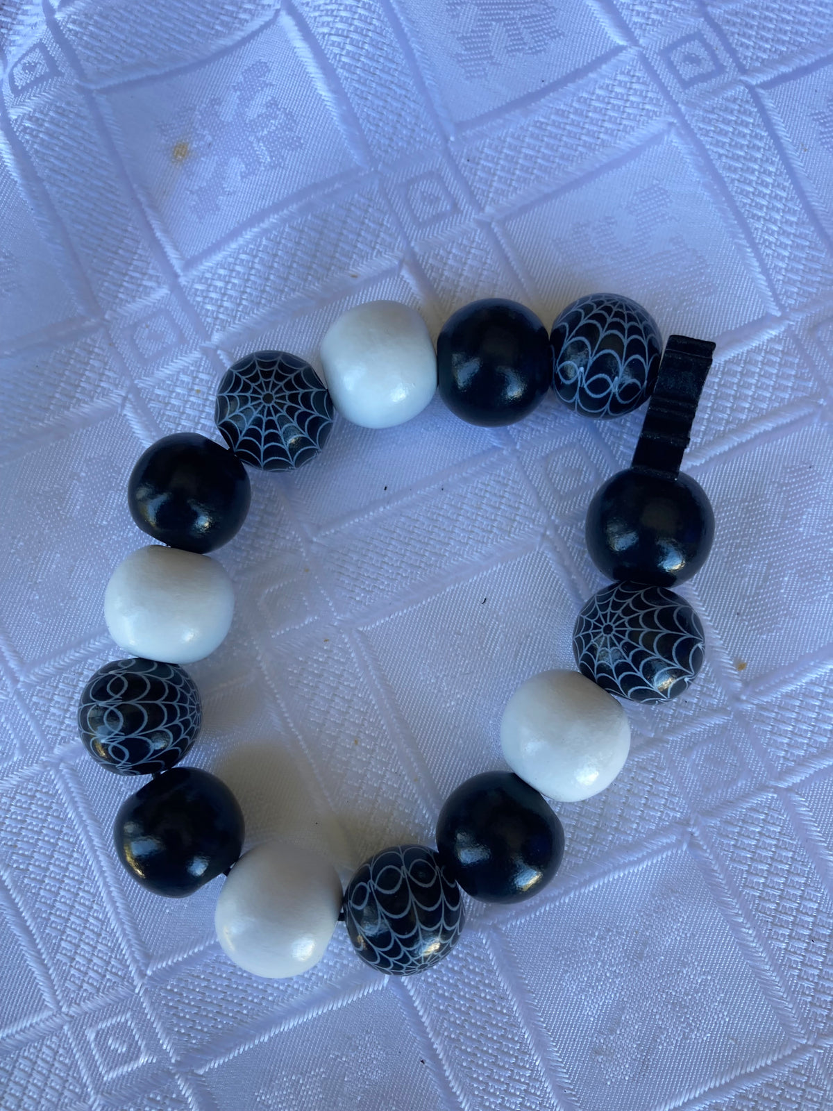 Halloween themed Wooden stretch bracelets