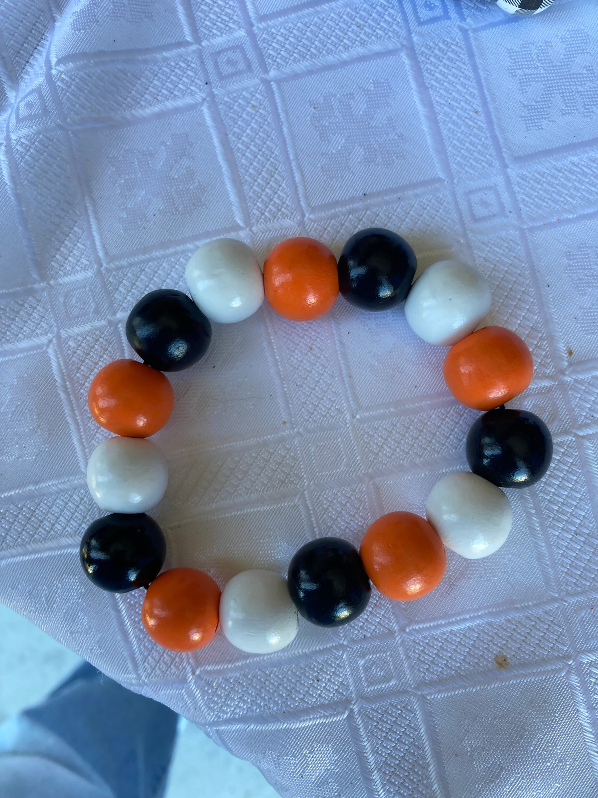 Halloween themed Wooden stretch bracelets