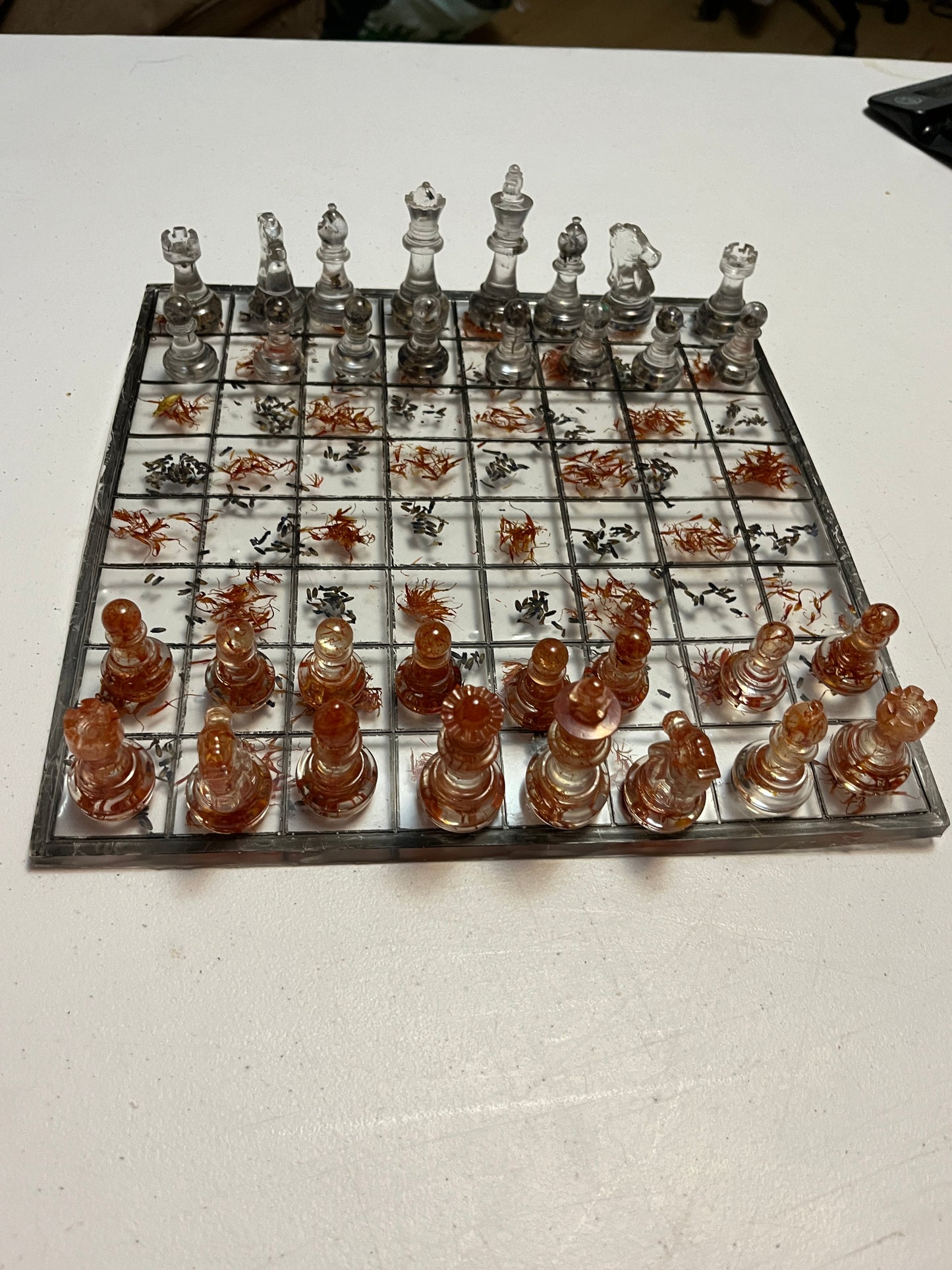 Resin chess set