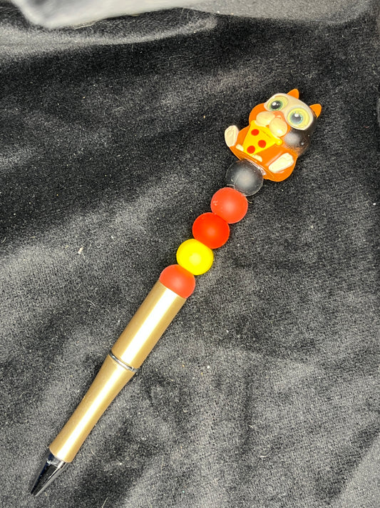 Silicone Beaded Pen with Doorable topper