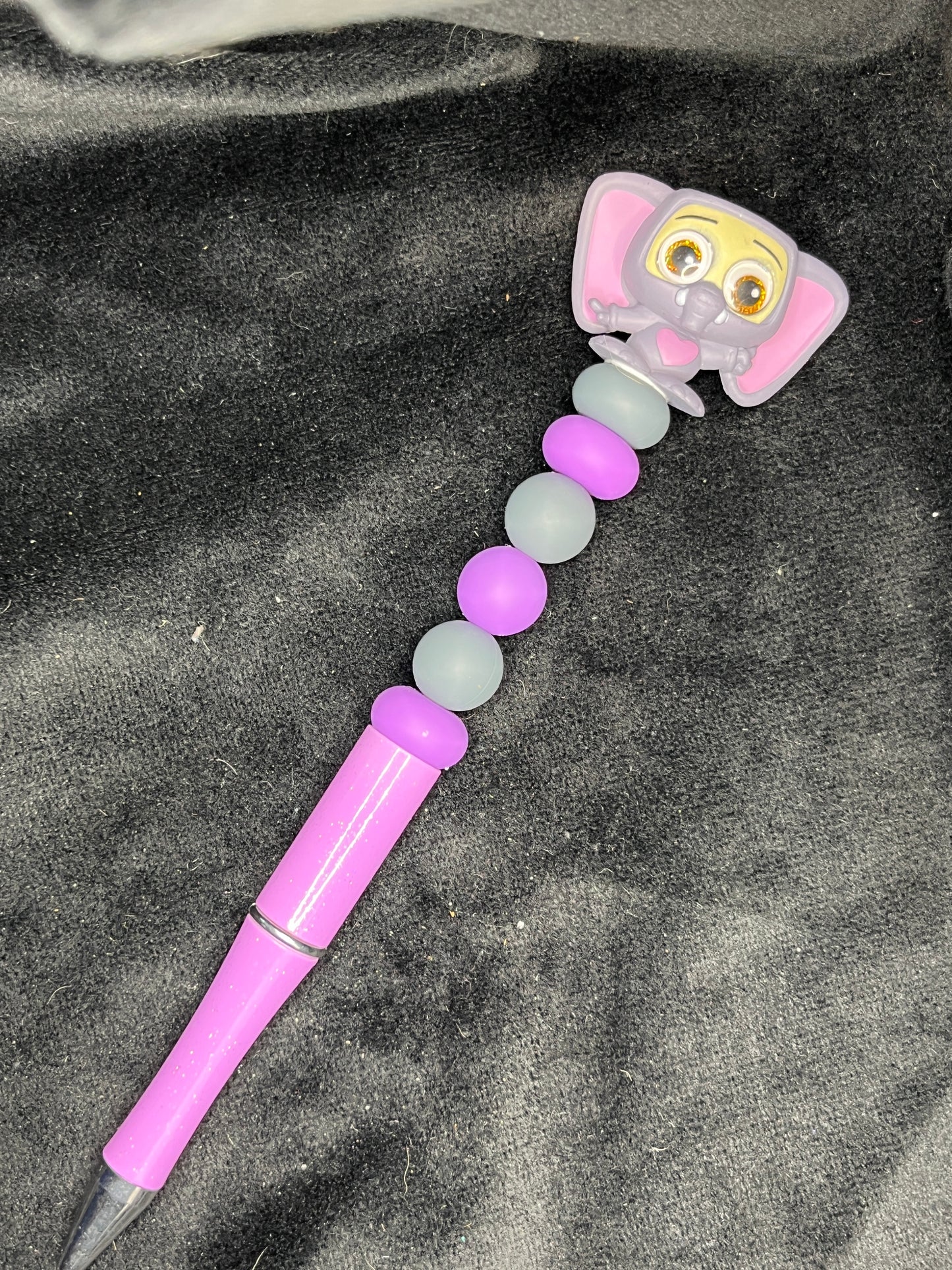 Silicone Beaded Pen with Doorable topper