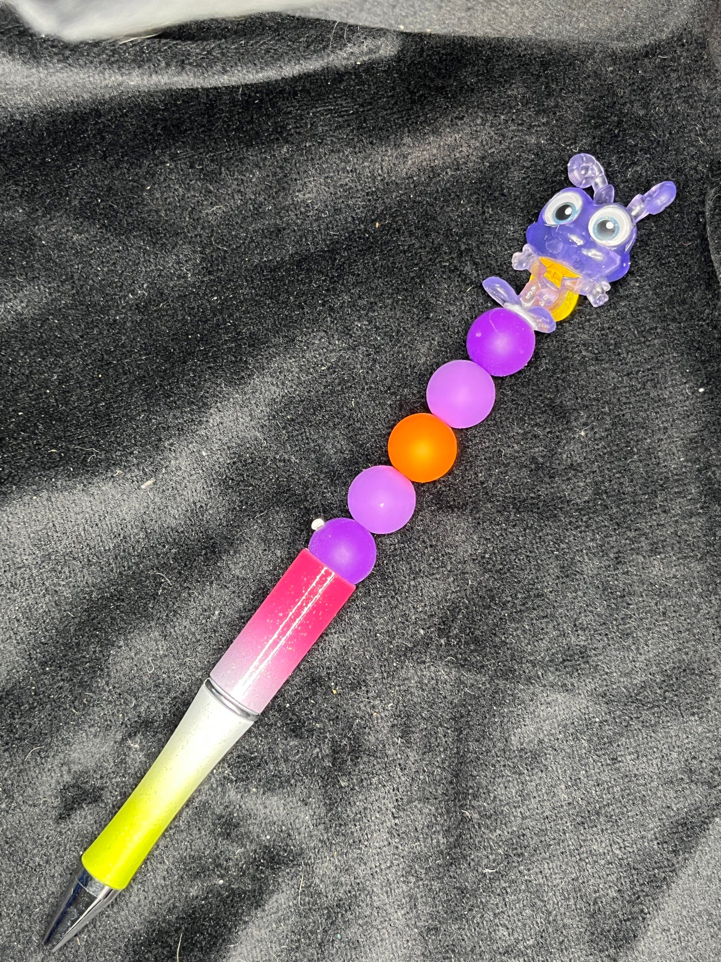 Silicone Beaded Pen with Doorable topper