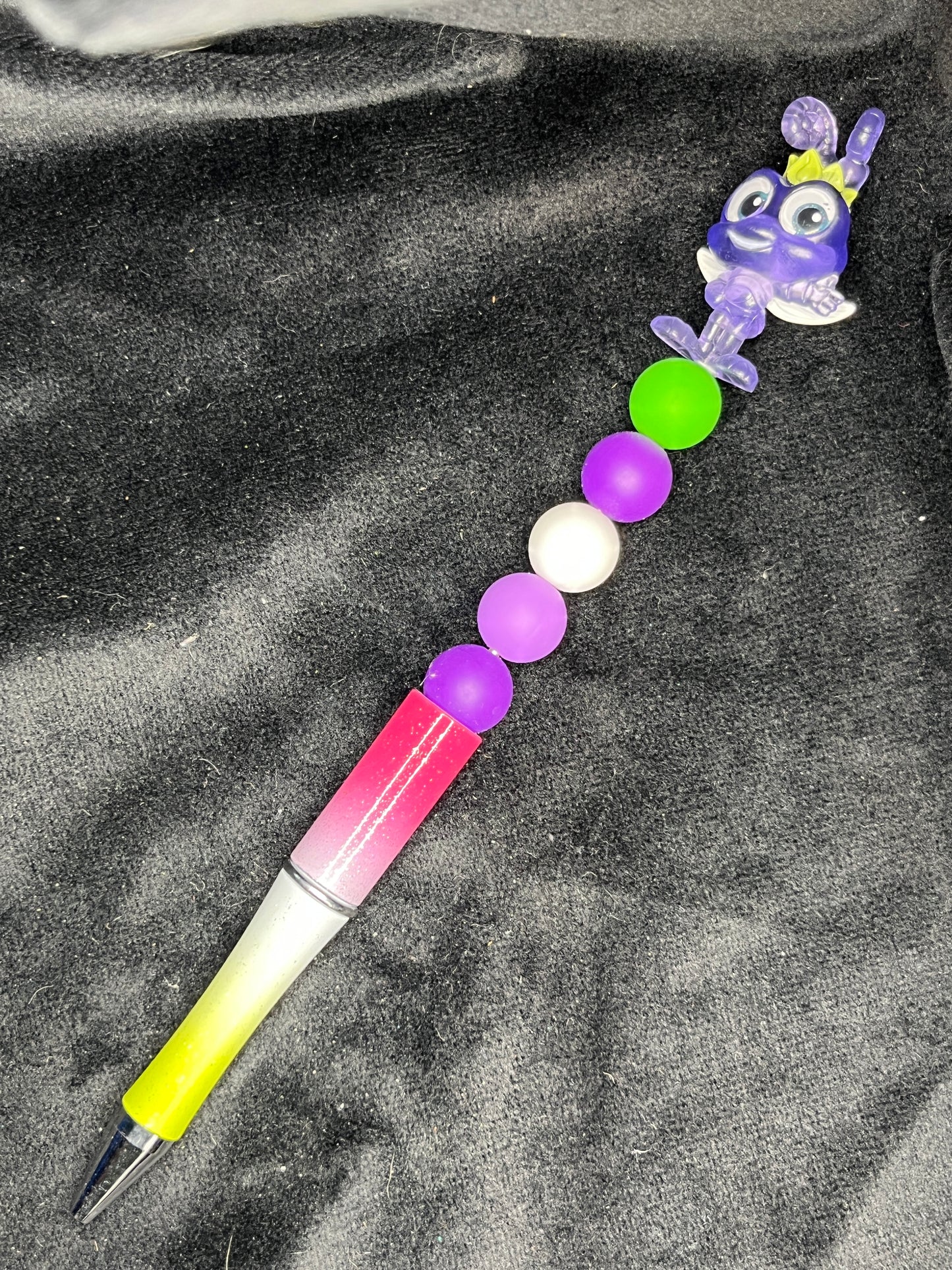 Silicone Beaded Pen with Doorable topper