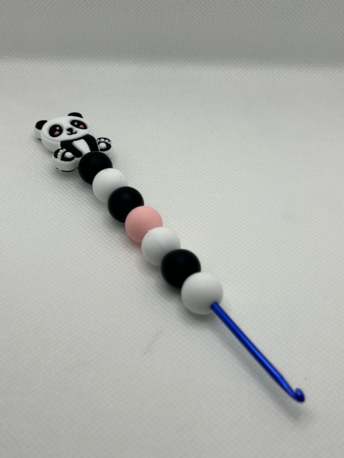 Crochet Hook with Silicone Beaded Handle