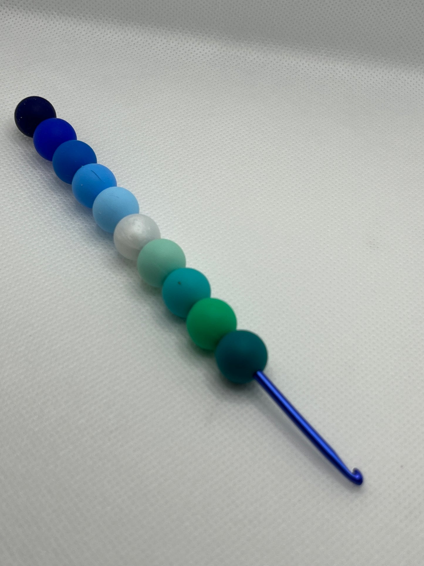 Crochet Hook with Silicone Beaded Handle