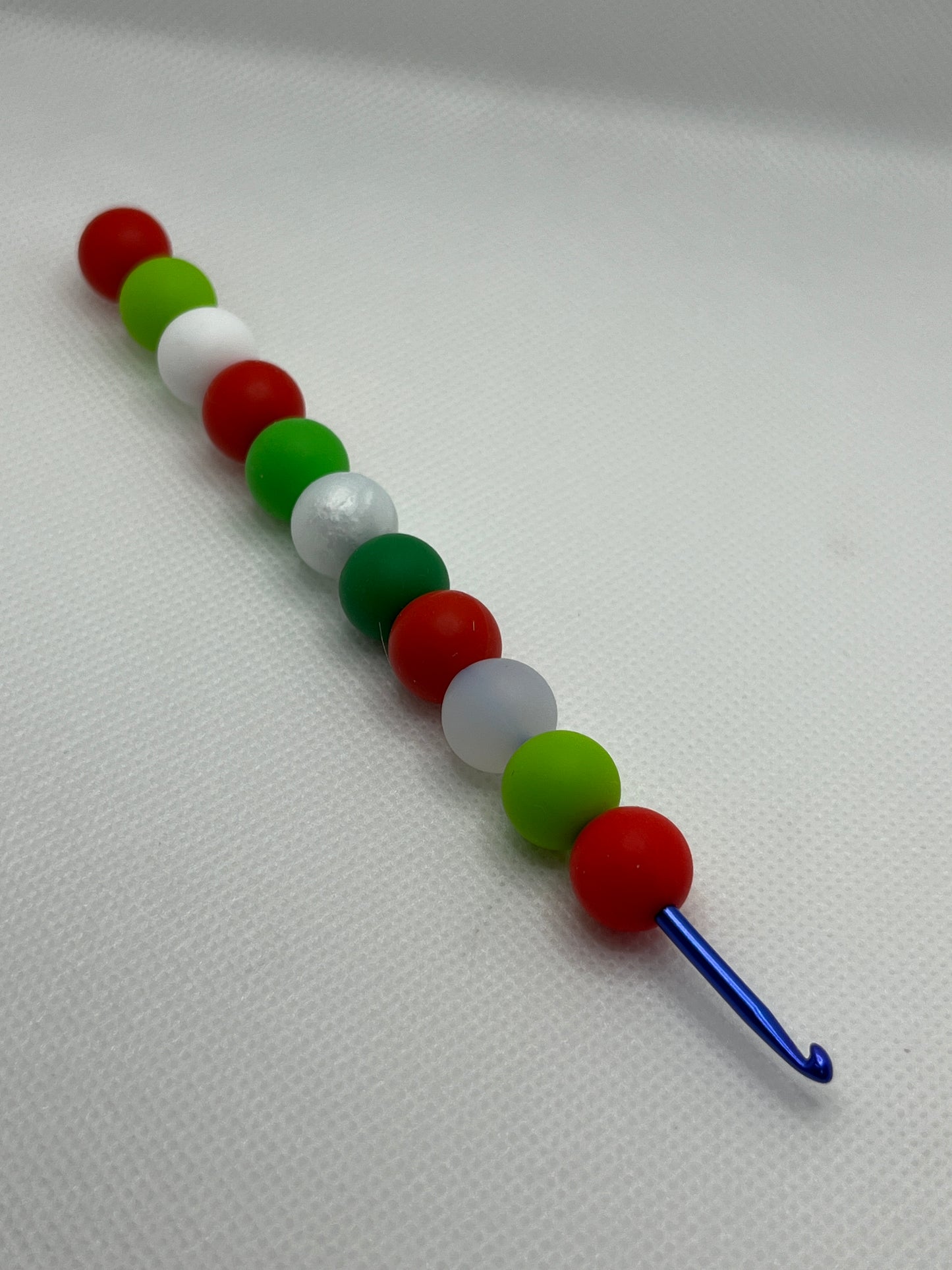 Crochet Hook with Silicone Beaded Handle