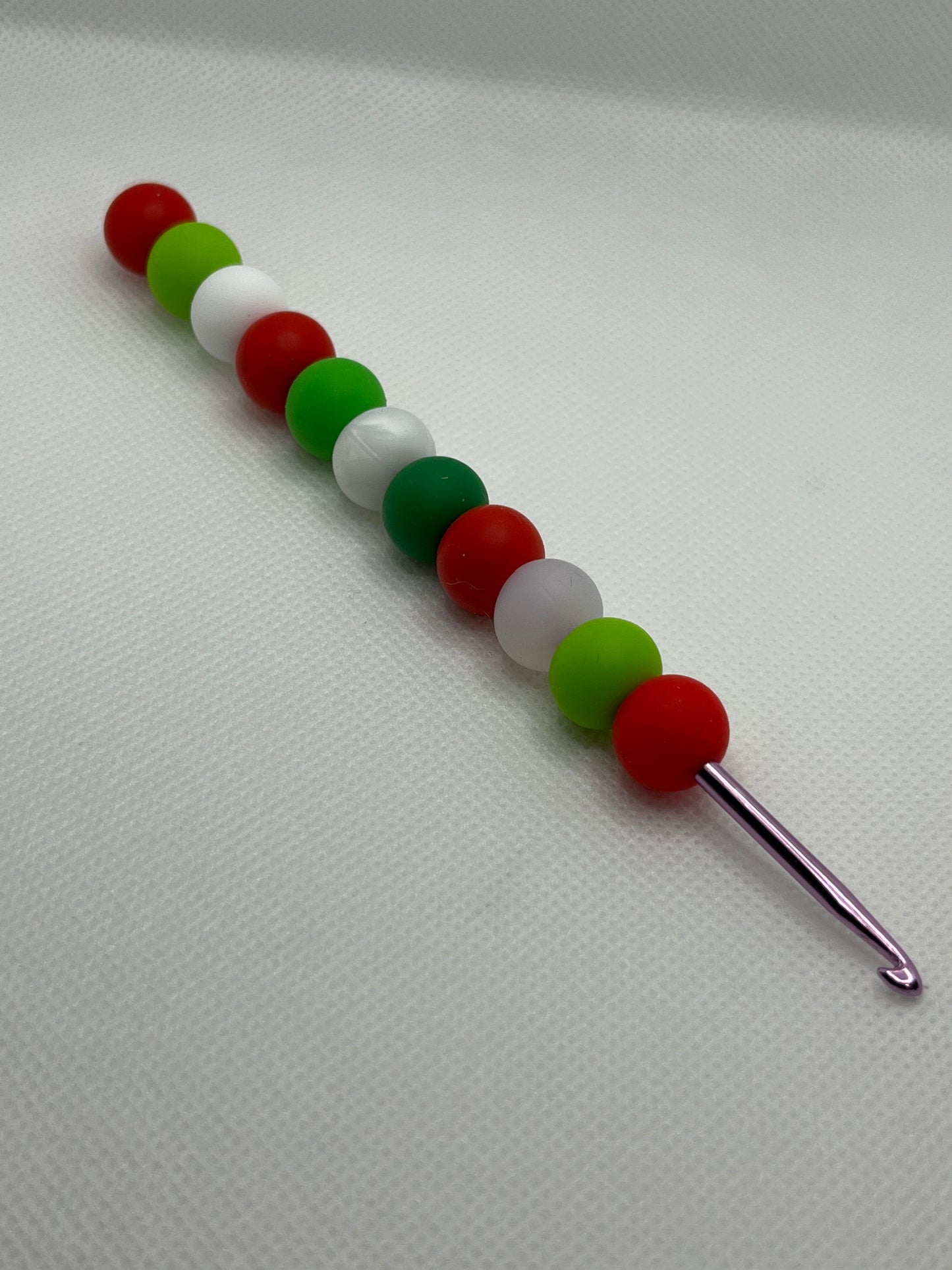 Crochet Hook with Silicone Beaded Handle