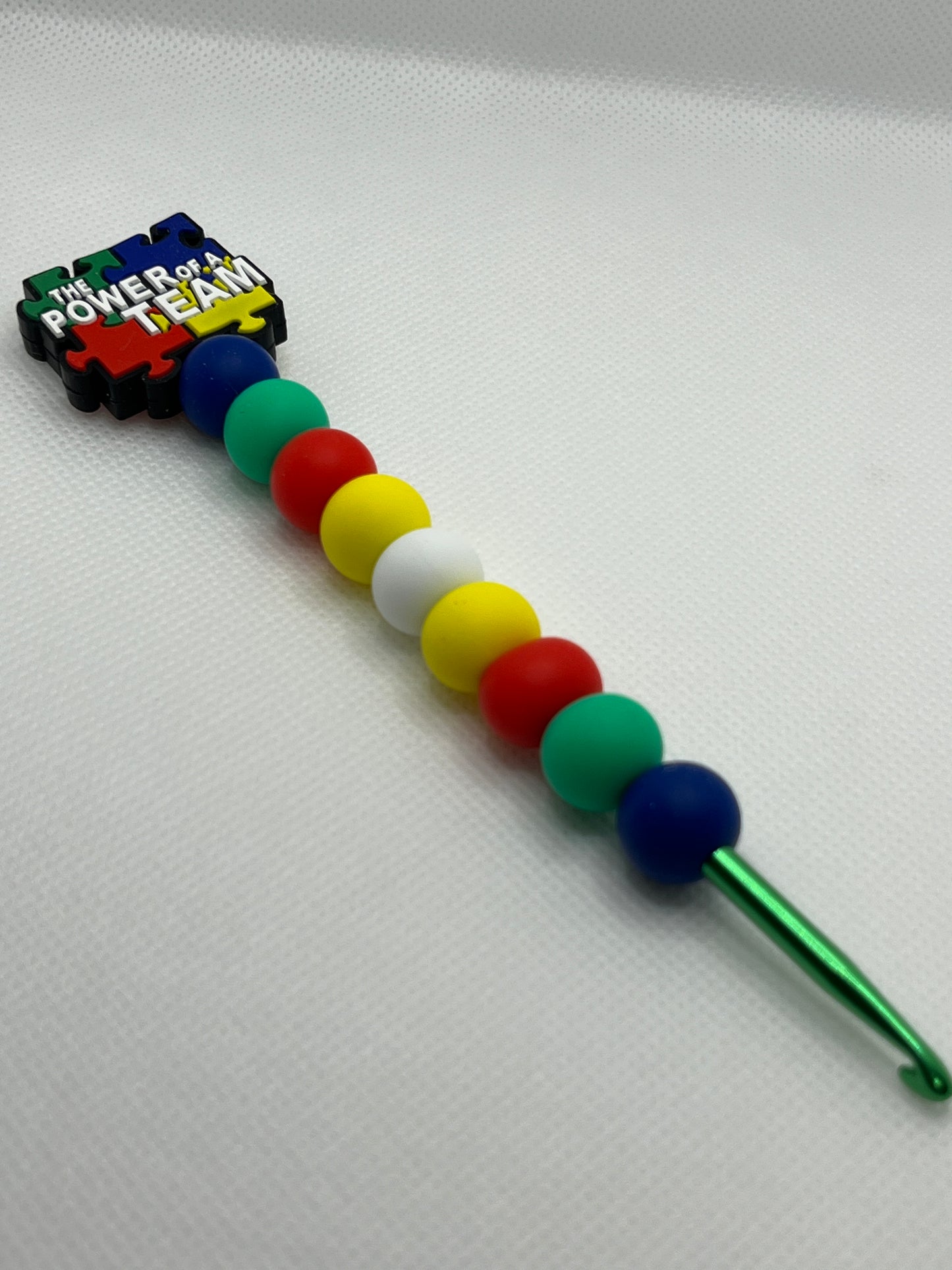 Crochet Hook with Silicone Beaded Handle