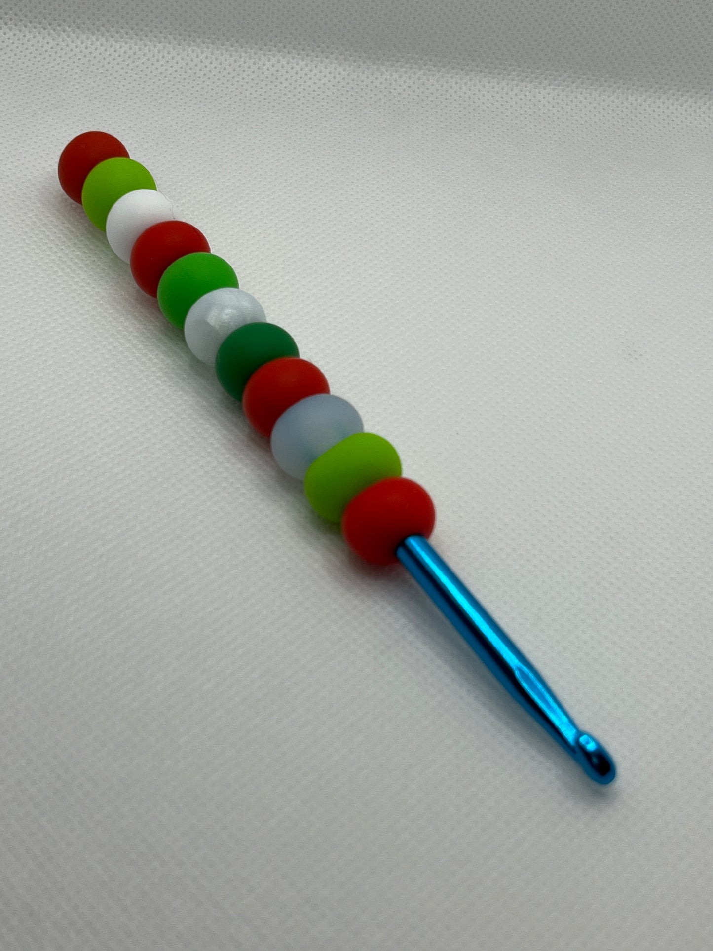 Crochet Hook with Silicone Beaded Handle