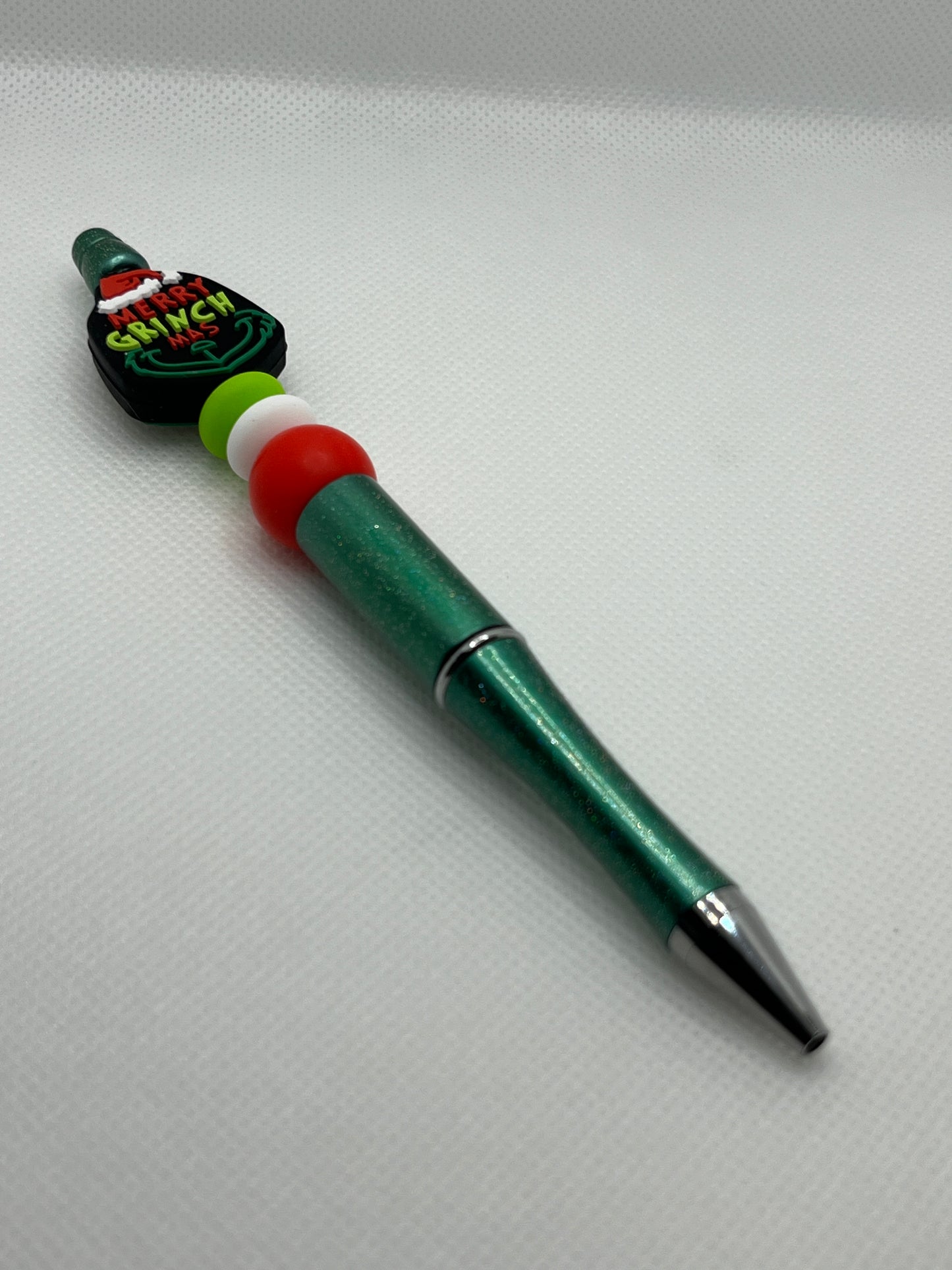 Silicone Beaded Pen with a focal bead topper