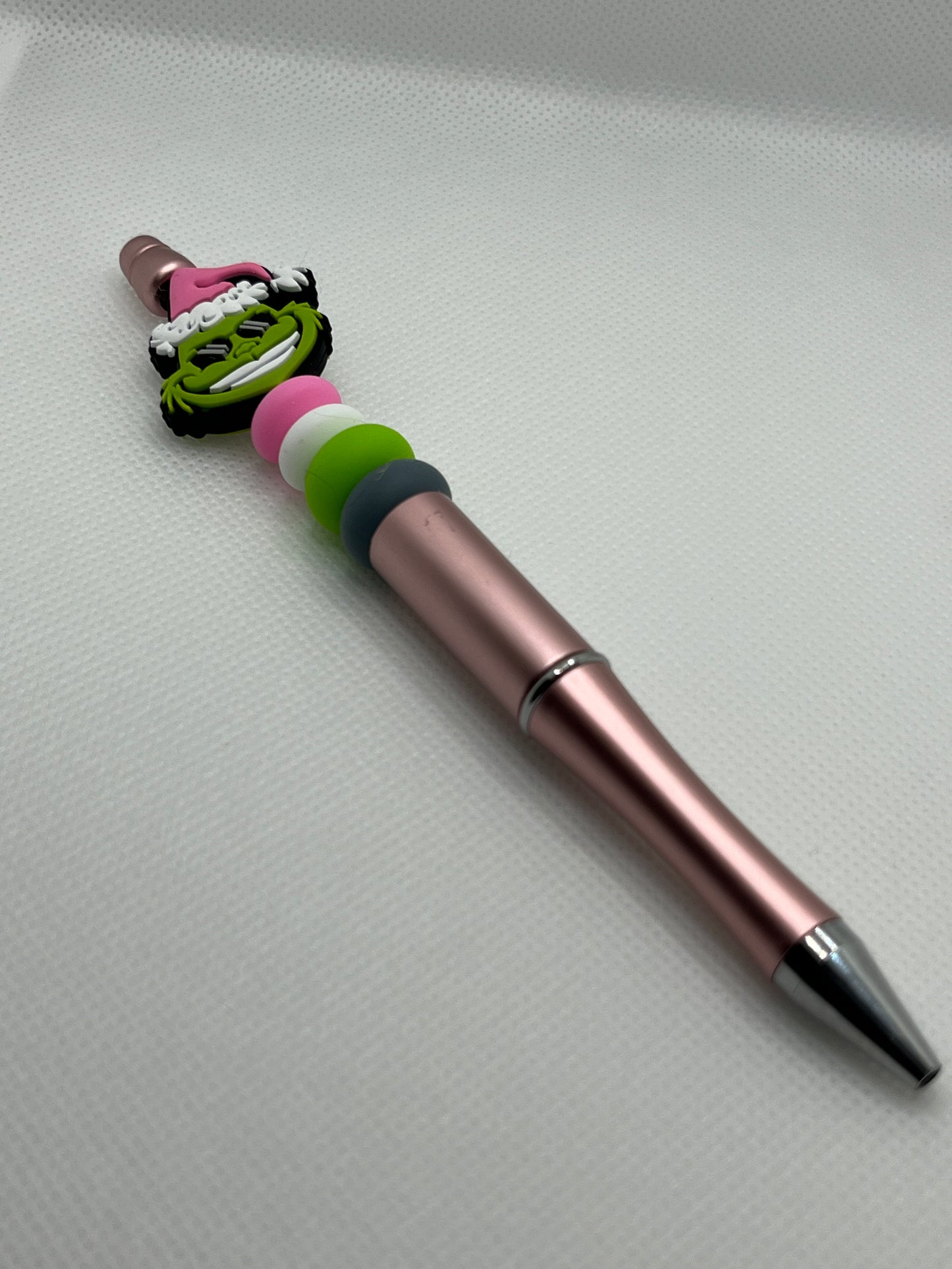 Silicone Beaded Pen with a focal bead topper