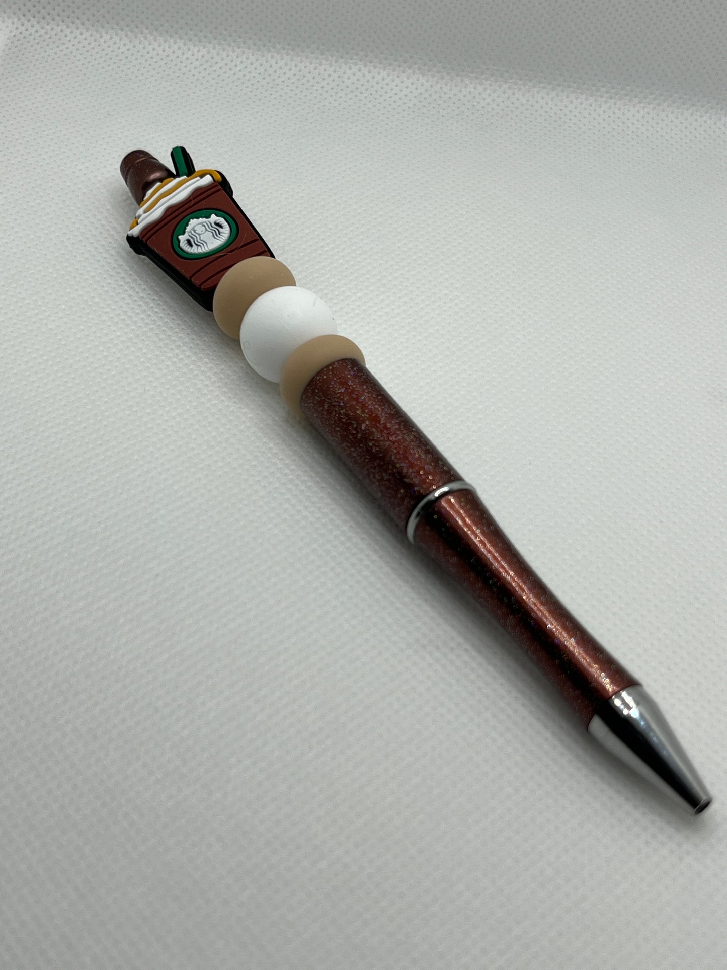 Silicone Beaded Pen with a focal bead topper